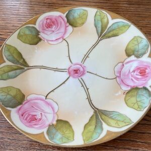 Royal Rudolstadt hand painted & signed vintage plate